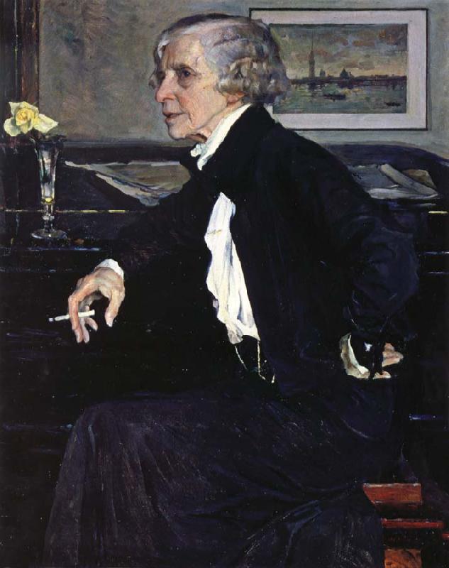 Nesterov Nikolai Stepanovich Portrait of Artist E.C. France oil painting art